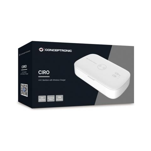 Box Uvc Sterilizzatore A Raggi Uv Per Smartphone, Usb-c E Ricarica Wireless 10w, Supporto Display Smartphone 6.5, 9 - Foto 2