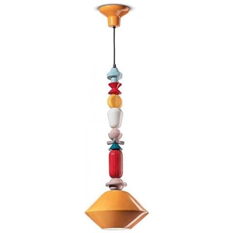 Lampada A Sospensione Decò H87 C2512-gia Colore Giallo - Foto 1