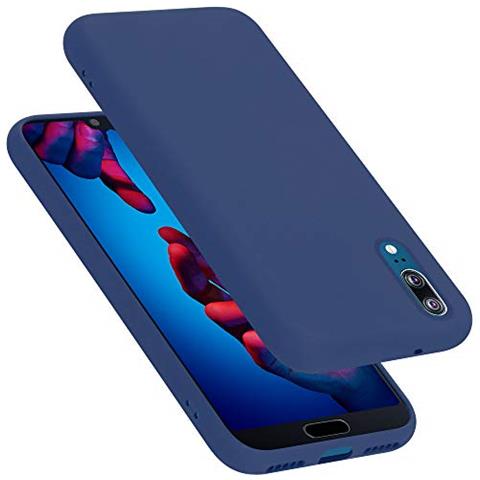 Custodia Compatibile Con Huawei P20 In Liquid Blu - Coperchio Protettivo In Silicone Tpu Flessibile - Foto 1