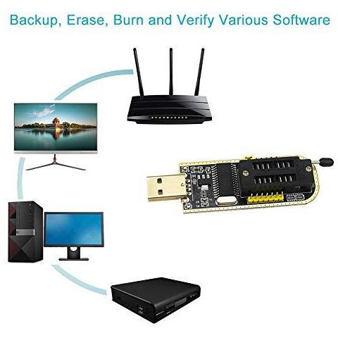 Sop8 Soic8 Test Clip Per Eeprom 25cxx 24cxx Ch341a 24 25 Serie Eeprom Del Bios Flash Usb Programmer - Foto 2