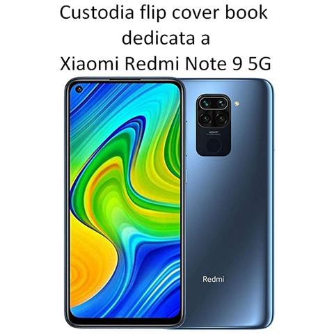 Maxy Custodia Book Orizzontale Silicone Case Per Xiaomi Redmi Note 9 5g Gold-black - Foto 2