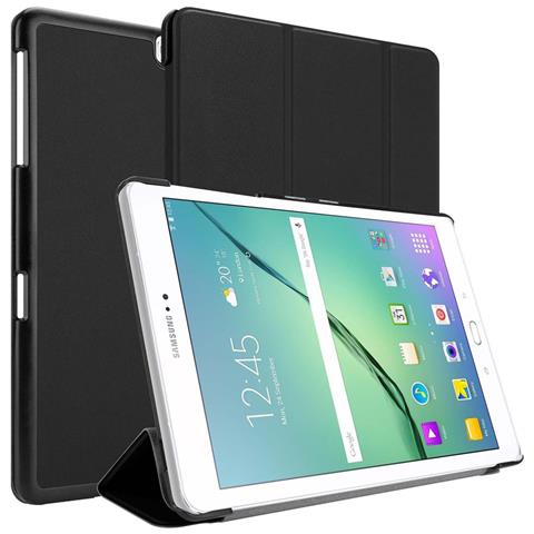 Cadorabo Custodia Per Tablet Compatibile Con Samsung Galaxy Tab S2 (9.7"" Zoll) Sm-t815n / T813n / T819n In Nero Satin - Coperchio Protettiva Ultra Sottile Con Funzione Auto Wake Up E Stand - Foto 8