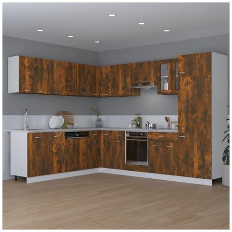 Mobile Pensile “Lyon” Rovere Fumo 80x31x60 cm - Foto 10