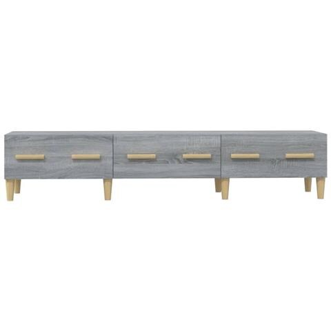 Mobile Tv Grigio Sonoma 150x34,5x30 Cm In Legno Multistrato - Foto 2