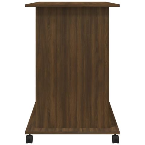 Scrivania Computer Rovere Marrone 80x50x75 Cm Legno Multistrato - Foto 2