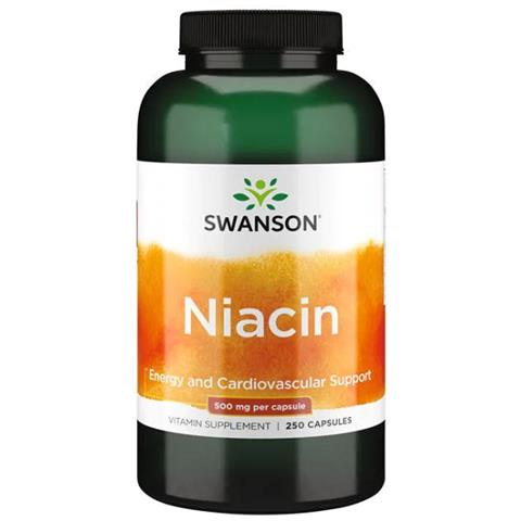 Vitamina B-3 Niacina 500mg 250 Caps - Foto 1