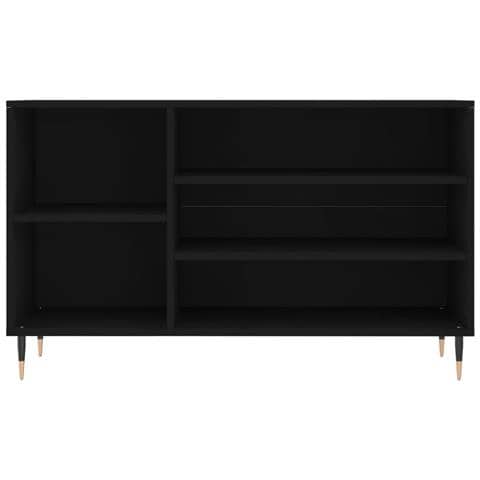 Scarpiera Nera 102x36x60 Cm In Legno Multistrato - Foto 2