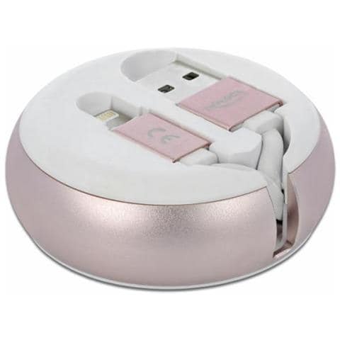 85817 Cavo Usb 92 M Usb 2.0 Usb A Rosa, Bianco - Foto 3