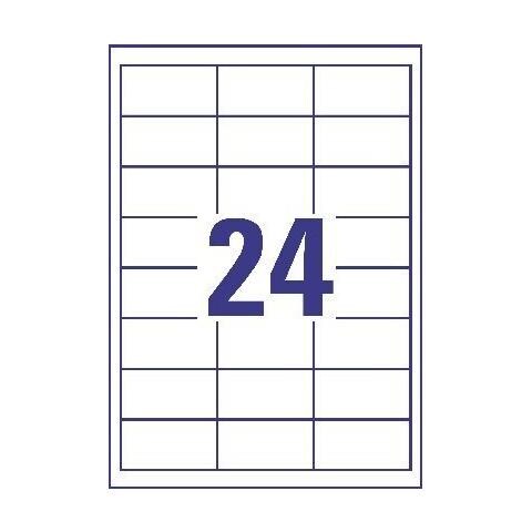 3658-10 etichetta autoadesiva Rettangolo Permanente Bianco 240 pz - Foto 2