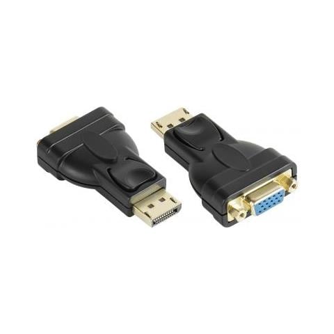 Alcasa Dp-ad12 Cavo E Adattatore Video Displayport Vga (d-sub) Nero - Foto 1