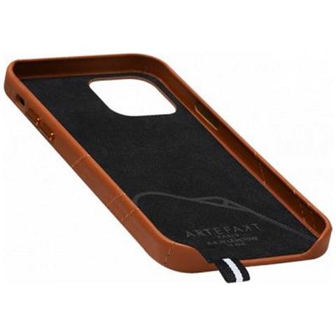 Cover Per Iphone 12 / 12 Pro In Pelle Louvre, Marrone - Foto 4