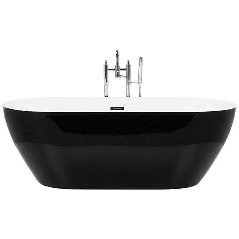 Vasca Da Bagno Freestanding Carrera 150 X 75 Cm Nero - Foto 2