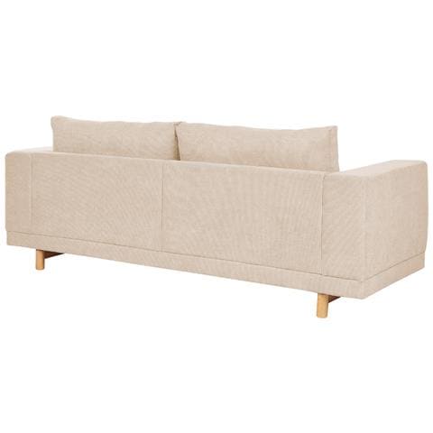 Divano 3 Posti Nivala Velluto A Coste Beige - Foto 8