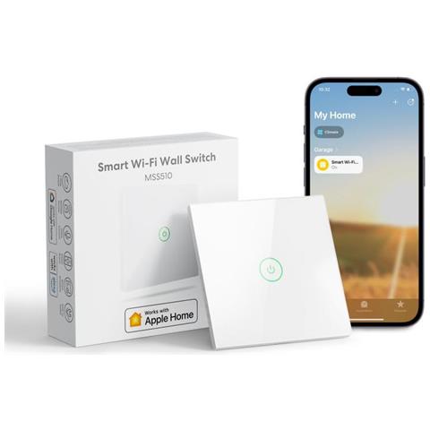 Interruttore a parete Wi-Fi Smart - 220V / 2 WAY - Apple HomeKit - Foto 1