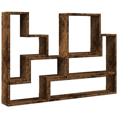 Mensola A Muro Rovere Fumo 96x12x64 Cm In Legno Multistrato - Foto 2