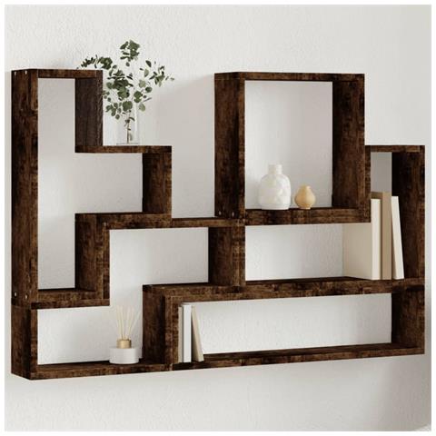 Mensola A Muro Rovere Fumo 96x12x64 Cm In Legno Multistrato - Foto 1
