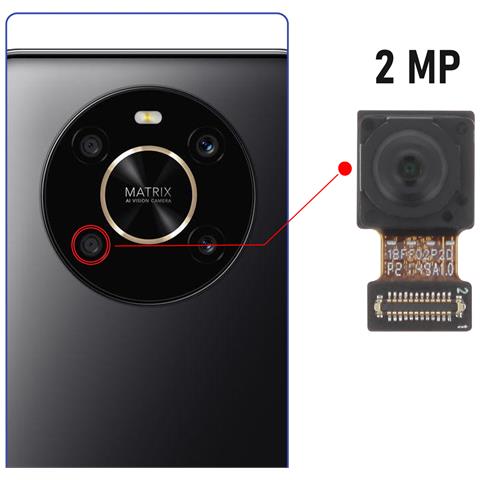 Fotocamera Posteriore Per Honor Magic 4 Lite 4g Sensore Profondità 2mp - Foto 2