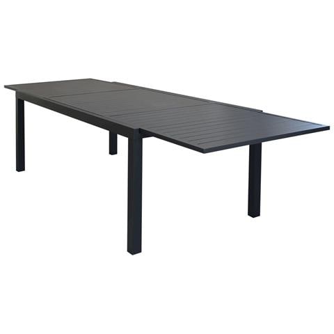 Tavolo Estensibile 200/300 Cm Da Giardino Con Struttura In Alluminio E Piano Effetto Doghe Orizzontali Frisco - Foto 1
