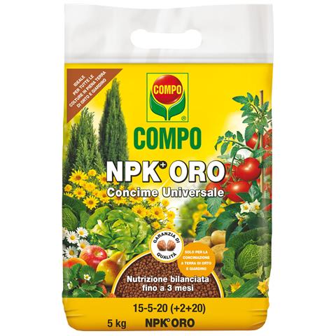 Concime Granulato Compo Npk+oro - 4 Kg. - Foto 1