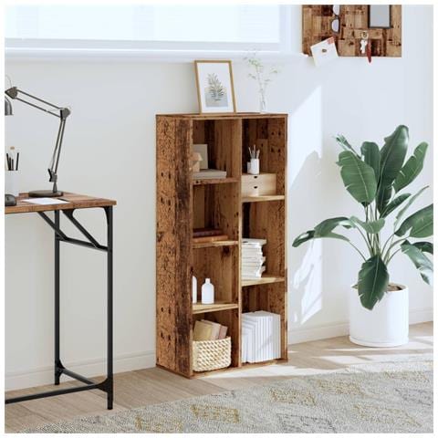 Libreria Legno Antico 50x25x105 Cm In Legno Multistrato - Foto 3