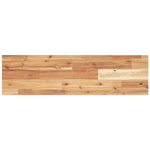Ripiano A Parete 80x20x2 Cm Legno Massello Acacia Rifinito Olio - Foto 2