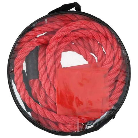 Cinghia Corda da Traino SOS Auto Cavo Rimorchio in Nylon 4mt 2800Kg 2 Ganci - Foto 2