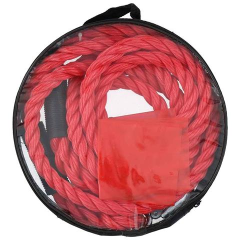 Cinghia Corda da Traino SOS Auto Cavo Rimorchio in Nylon 4mt 2800Kg 2 Ganci - Foto 1