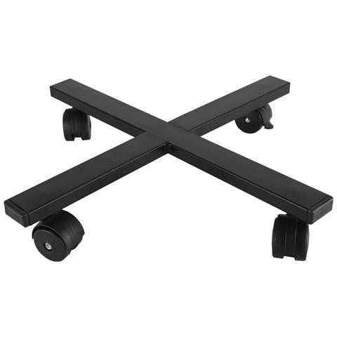 Carrello Porta Piante Da Interno Ed Esterno In Acciaio Per Vasi Rotondi E Quadrati, Portavasi Con Ruote Cm 30 Cm 40 - Foto 1