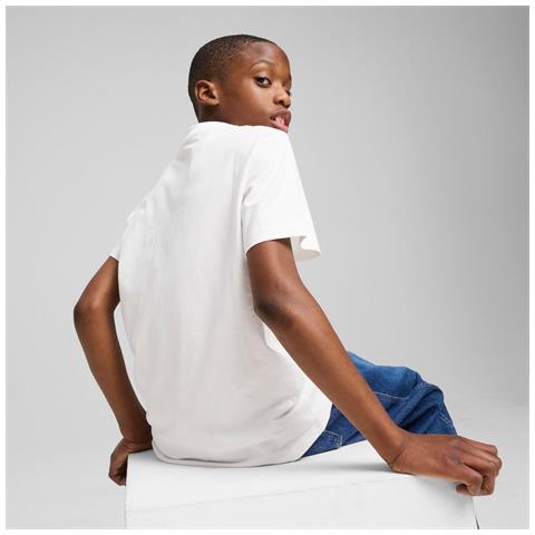 Ess 2 Color No.1 Logo Tee B 68577802, Bambini, Bianca, 116 - Foto 5