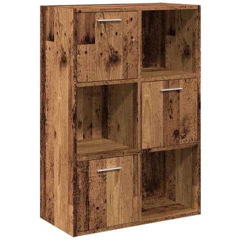 Libreria Legno Antico 60,5x30x90 Cm In Legno Multistrato - Foto 2