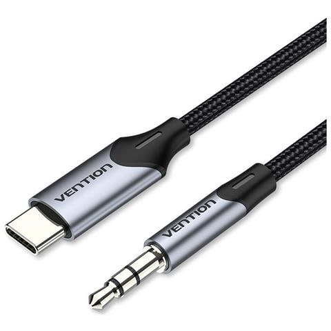 BGKHF cavo audio 1 m 3.5mm USB tipo-C Grigio - Foto 1