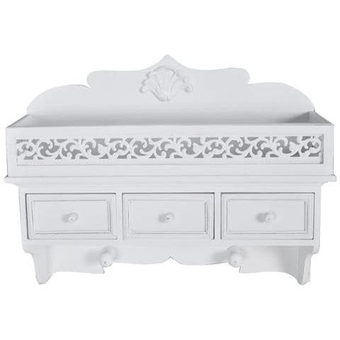 Lusso Casadino -  Mensola/pannello A Muro Con 3 Cassetti E 2 Ganci - Foto 1