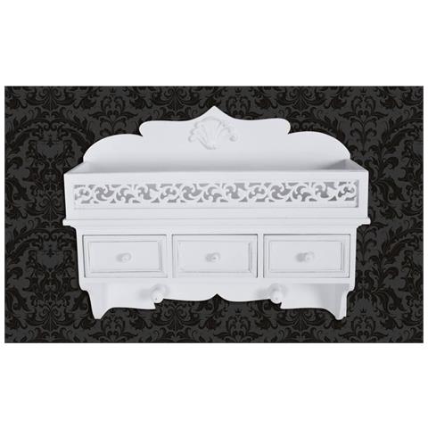 Lusso Casadino -  Mensola/pannello A Muro Con 3 Cassetti E 2 Ganci - Foto 7