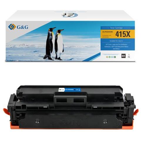 Toner Laserjet W2030X 415X K Capacità 7.500 Pagine Nero - Foto 1