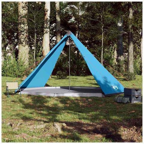 Tenda Familiare Tipi per 8 Persone Blu Impermeabile - Foto 2