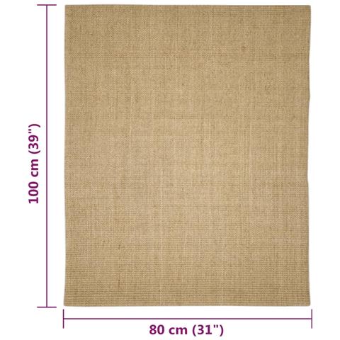 Tappeto in Sisal per Tiragraffi 80x100 cm - Foto 6