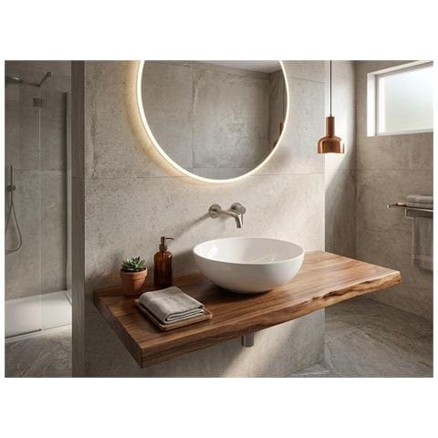 Bacinella D'appoggio D33cm In Ceramica Bianco - Foto 3