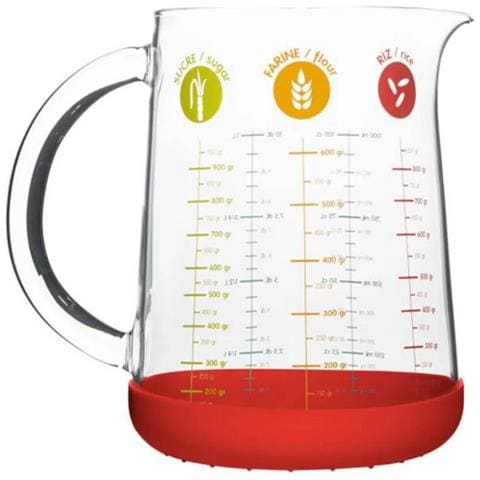 Caraffa Graduata In Vetro E Silicone Da 1l - Pkm-1000r - Foto 1