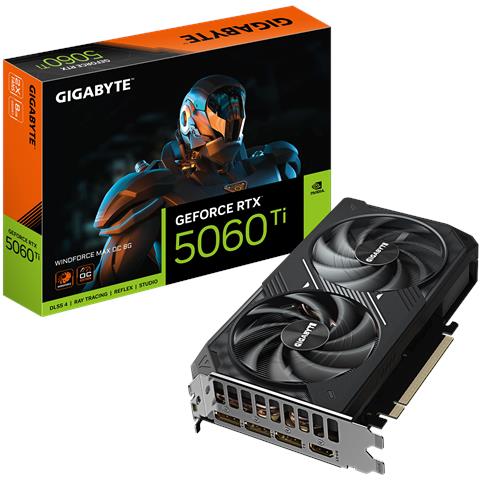 GeForce RTX 5060 Ti EAGLE MAX OC 8G GV-N506TEAGLEMAX OC-16GD 8 GB GDDR7 PCI Express 5.0 2617MHz 1 x HDMI - Foto 1