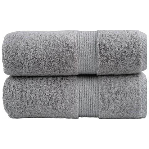 Asciugamani Premium SOLUND 2 pz Grigio 30x30 cm 600 g/m² - Foto 1