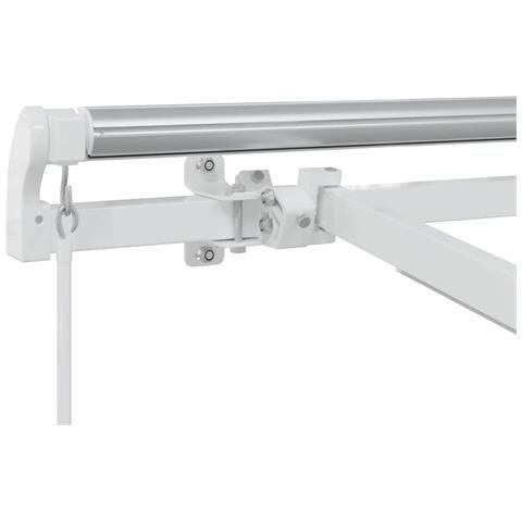 Tenda da Sole con Bianco 3,5 x 2,5 m Metallo - Foto 9