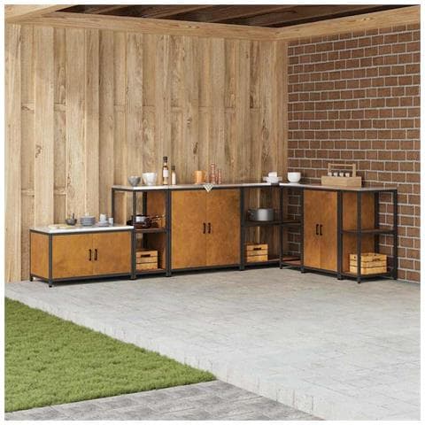 Mensola per il deposito in cucina con lo scaffale Ruggine - Foto 2