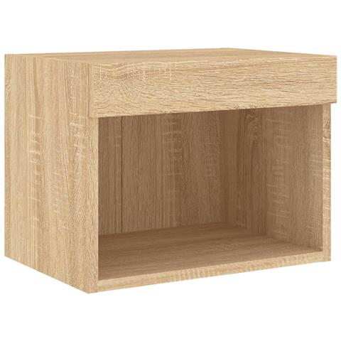 Mobili TV a Muro con LED 5pz Rovere Sonoma Legno Multistrato - Foto 9