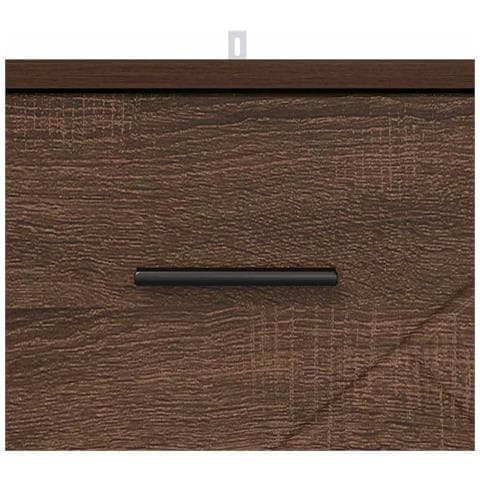 Armadio da Notte con cassetto Rovere marrone 38 x 38 x 66 cm - Foto 9