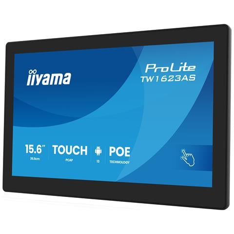 TW1623AS-B3P visualizzatore di messaggi Pannello piatto interattivo 39,6 cm (15.6") LED Wi-Fi 450 cd /m² Full HD Nero Touch screen Processore integrato Android 24/7 - Foto 10