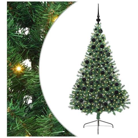Albero di Natale artificiale con luci integrate Verde 180 cm - Foto 1