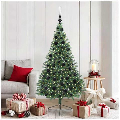Albero di Natale artificiale con luci integrate Verde 180 cm - Foto 2