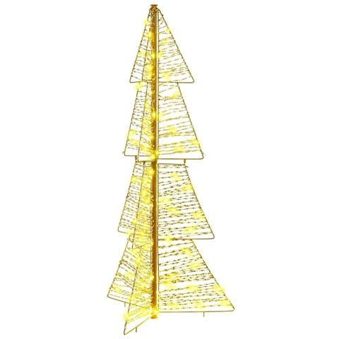 Albero di Natale con 100 LED Bianco caldo 120 cm PET - Foto 1