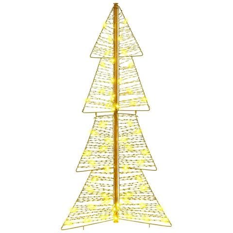 Albero di Natale con 100 LED Bianco caldo 120 cm PET - Foto 2