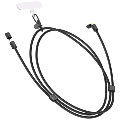 Cavo Di Ricarica Usb-c A Lightning 3a Power Delivery 60w Funzione Tracolla, Nero - Foto 1